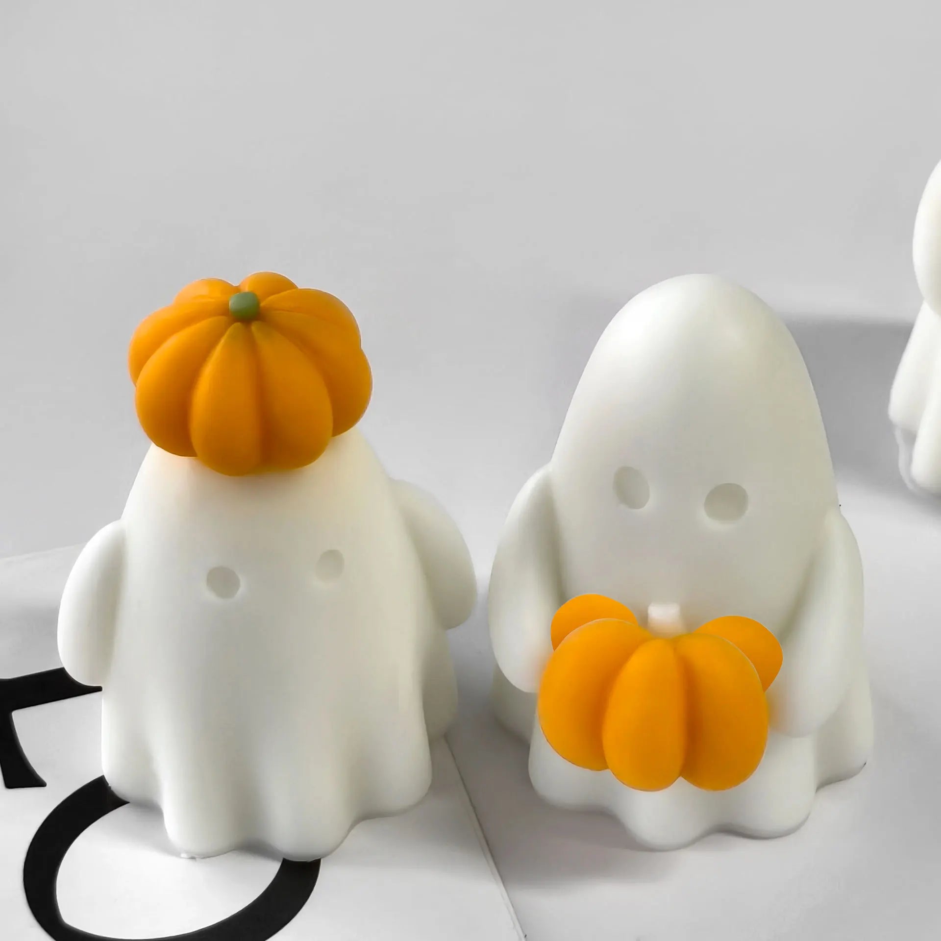 Create Spooktacular Candles with Our 3D Halloween Pumpkin Silicone Mold - Perfect for DIY Ghost Aroma Candles and More!