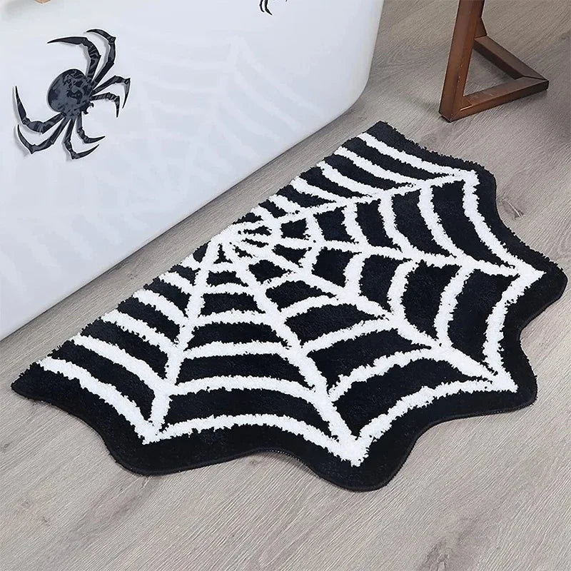 Spook Up Your Space with the VIKAMA Bloody Handprint Halloween Bath Mat – Perfect for Entrance, Bathroom, and More!